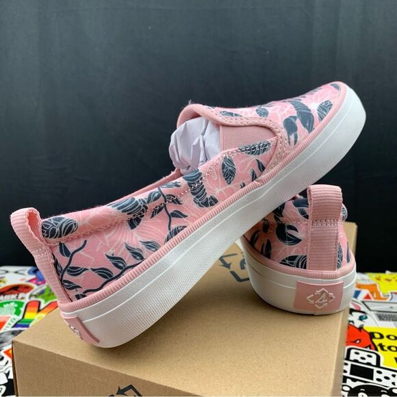 Sperry Crest Resort Pink Floral Slip Ons Women's Various Size - Picture 10 of 13